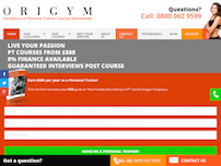 Origym Personal Trainer Courses