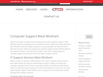 Computer Support West Wickham | Chris Taylor Computer Services